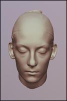 Woman 3D scan of head 02